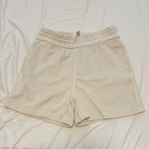 Lululemon Athletica Cream Athletic Shorts